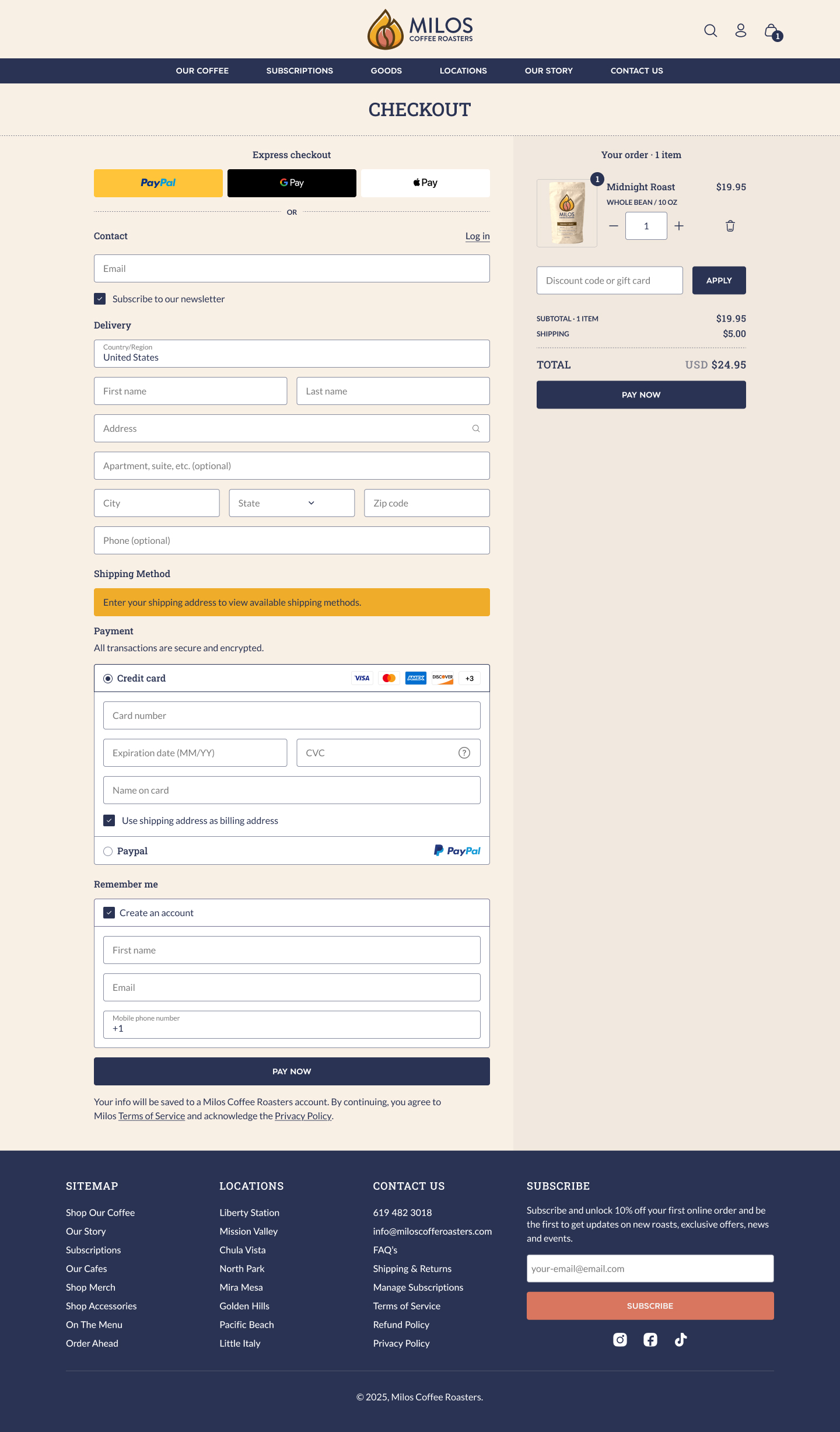 Milos-Final-Checkout