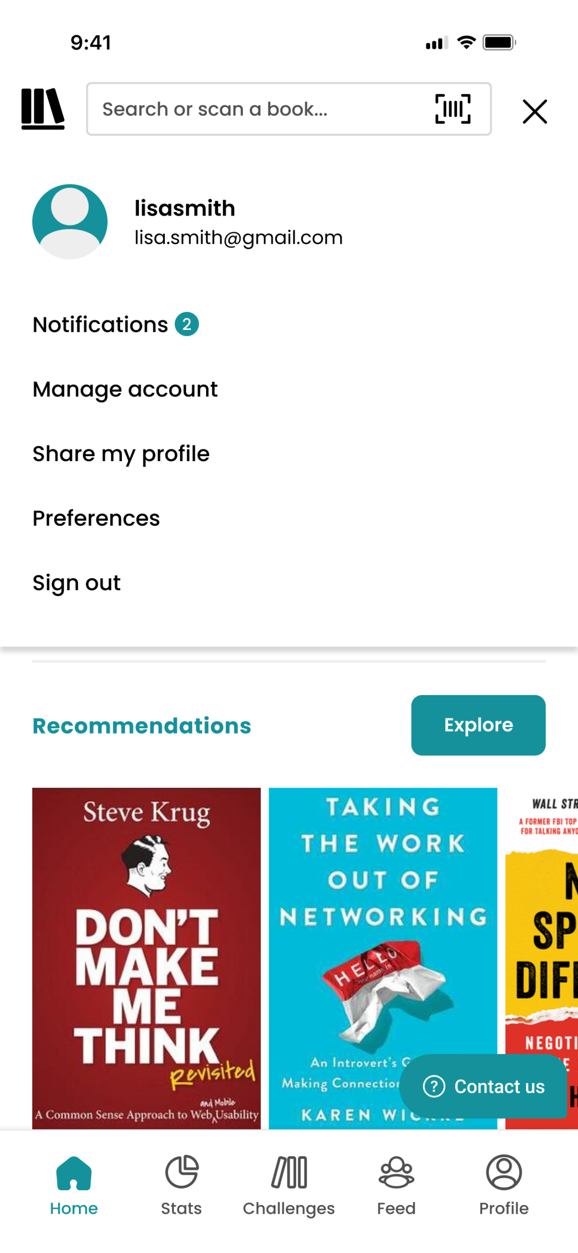 The Story Graph - Homepage - Logged in