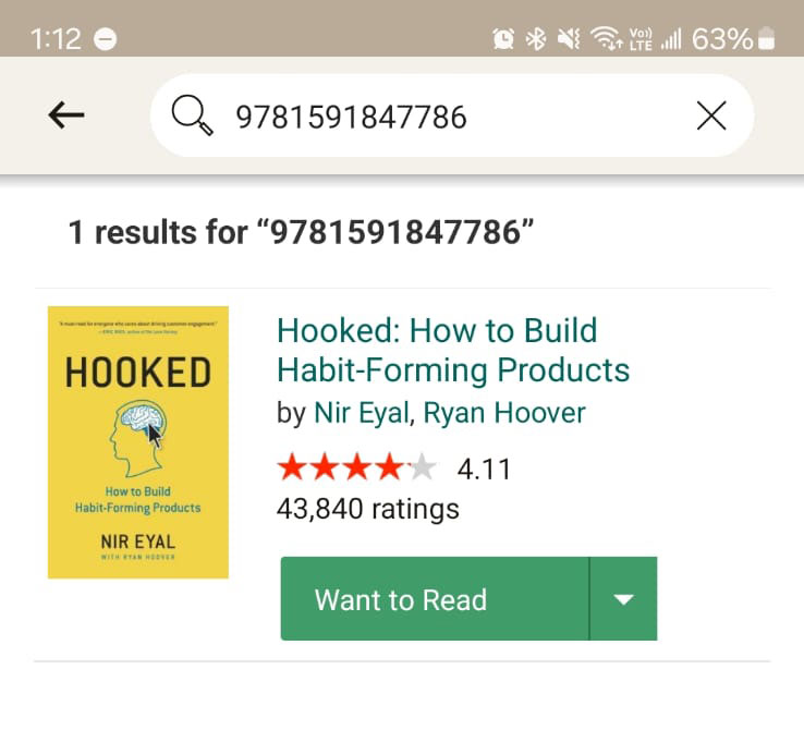 Goodreads ISBN Search