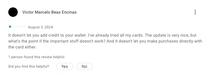 Google Play Review 1