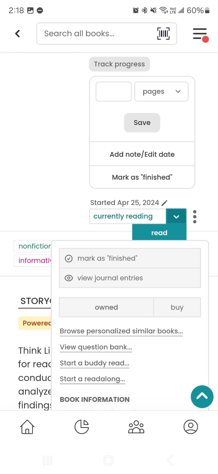 Old The Story Graph Dropdowns
